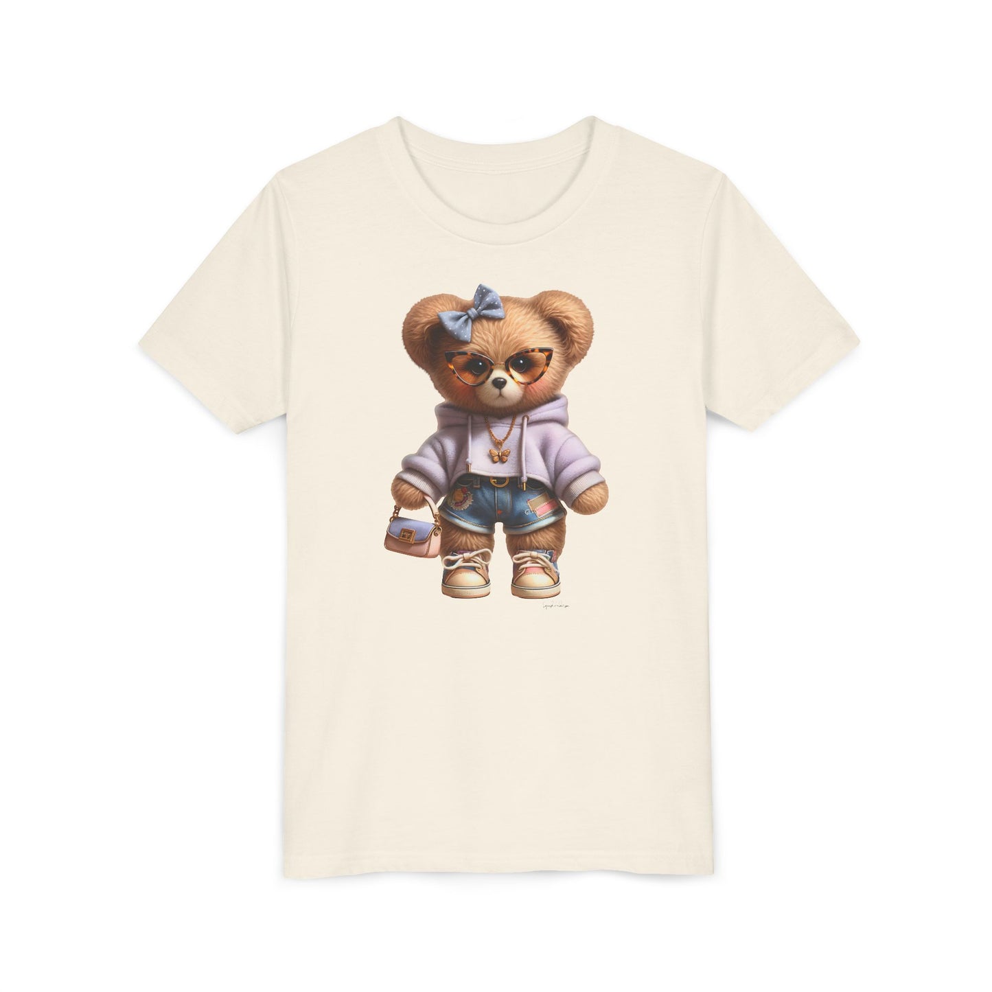 Cute girl bear Youth Short Sleeve Tee image 14