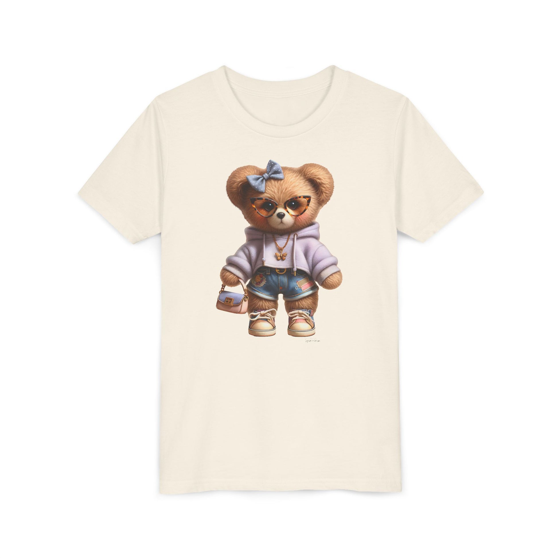 Cute girl bear Youth Short Sleeve Tee image 14