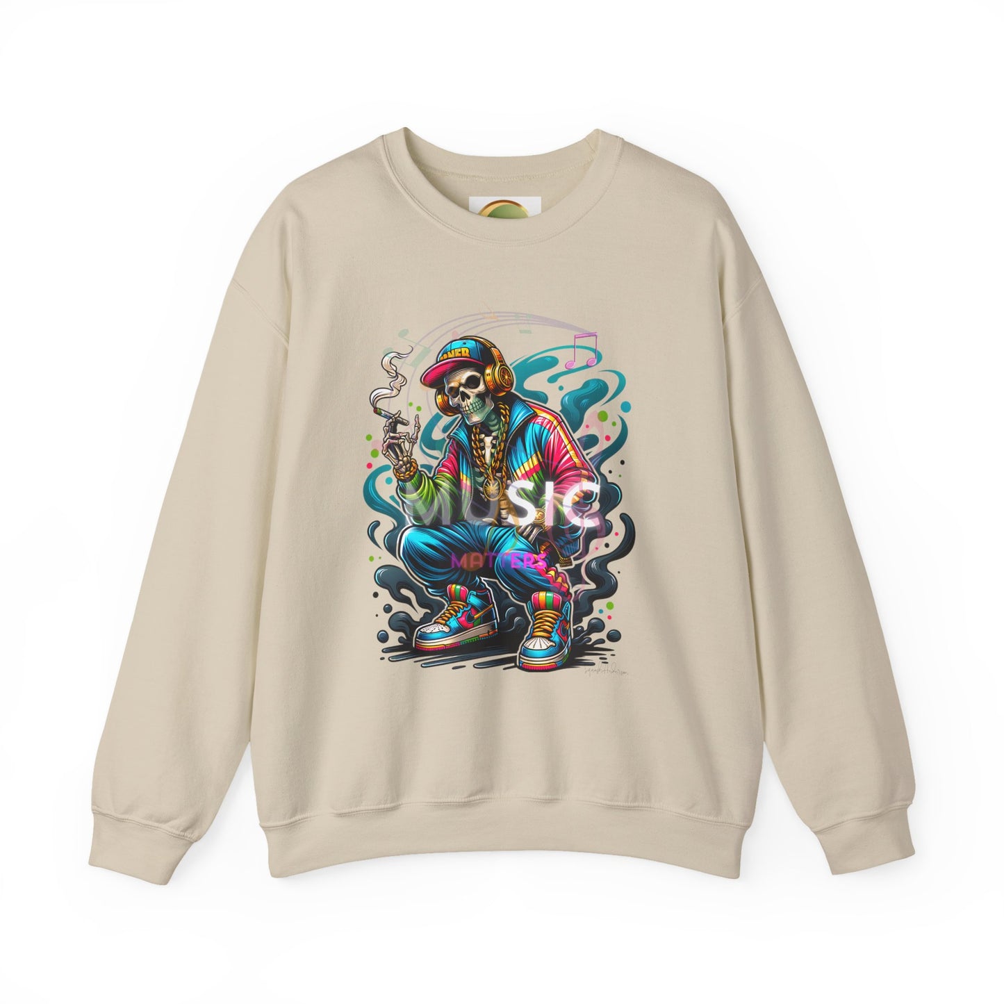 Music Unisex Heavy Blend™ Crewneck Sweatshirt image 4