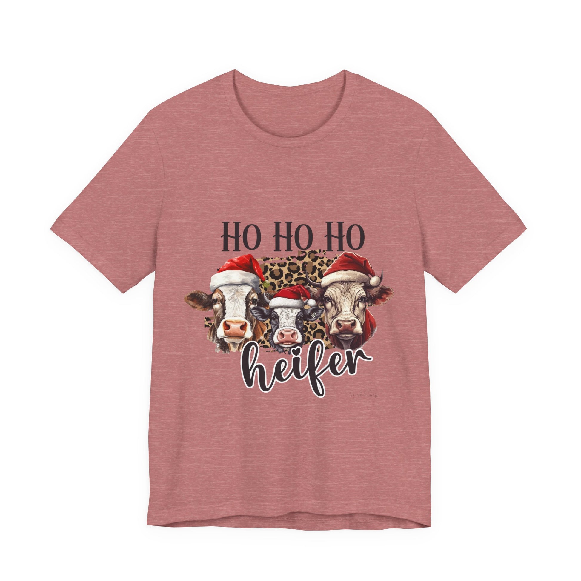 Ho Ho Ho Heifer Unisex Jersey Short Sleeve Tee image 10