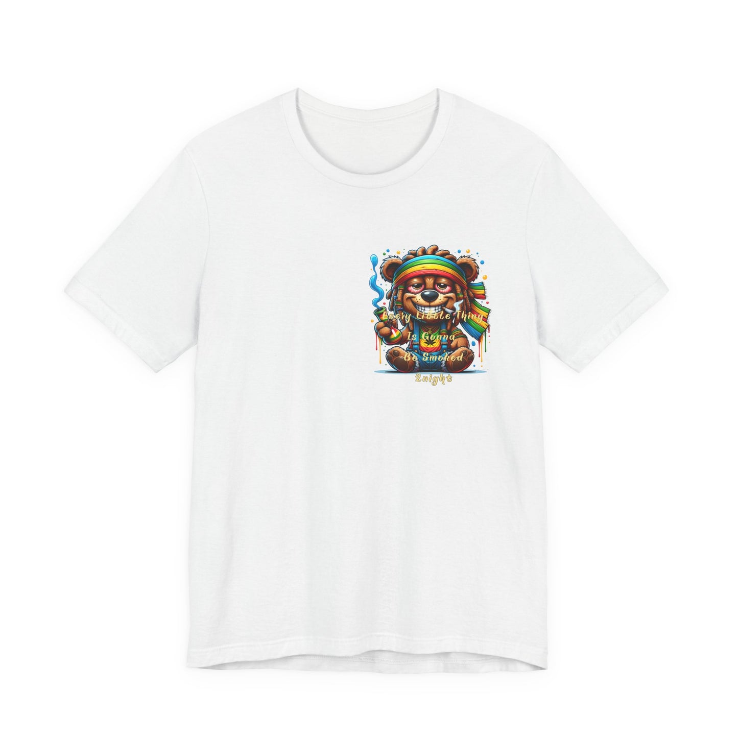 Bear 420 night Unisex Jersey Short Sleeve Tee image 2