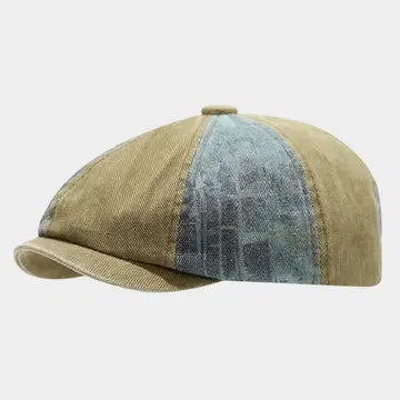 Vintage Washed Newsboy Cap For Men Women