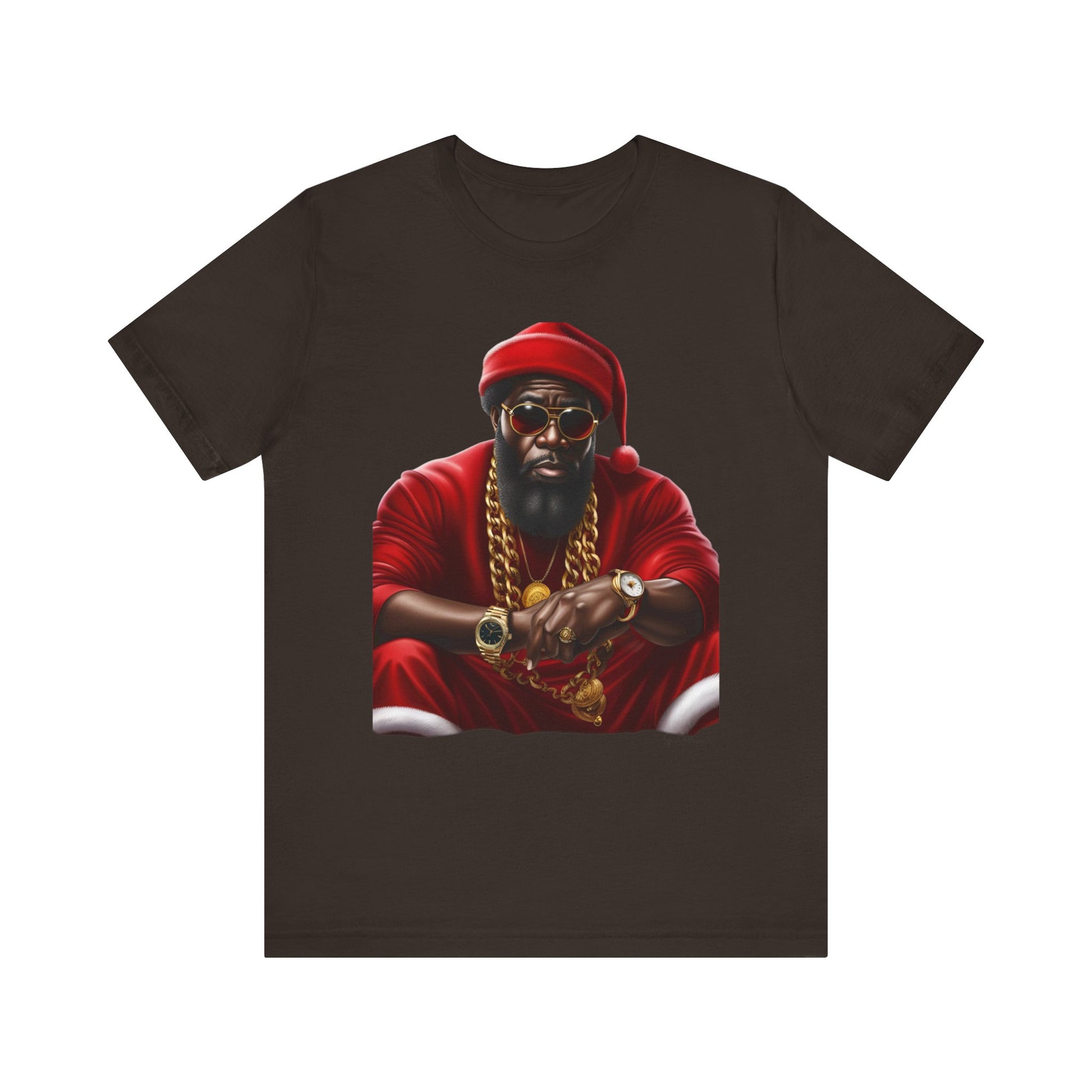 Brown Santa Unisex Jersey Short Sleeve Tee image 4