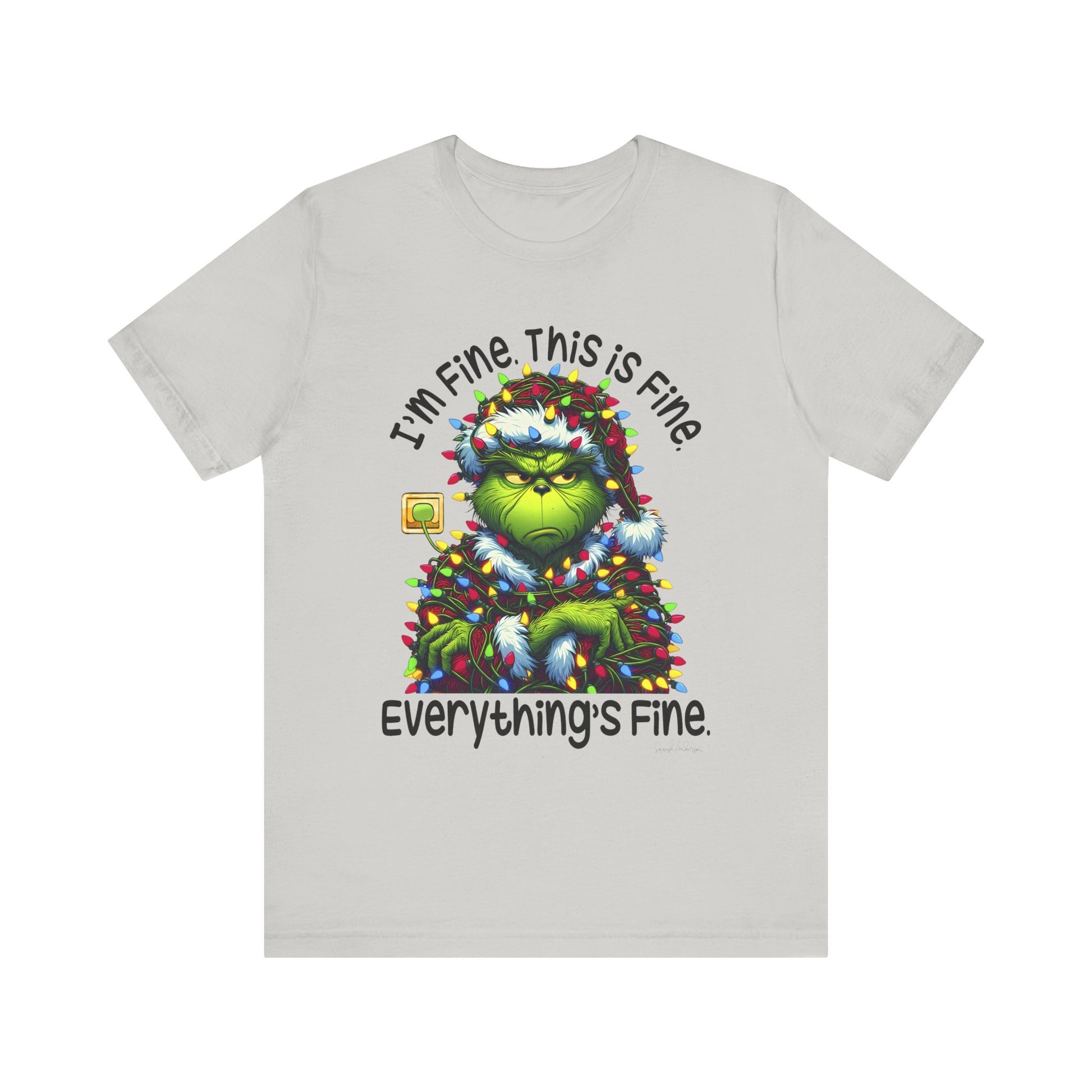 Im Fine Grinch Unisex Jersey Short Sleeve Tee image 8