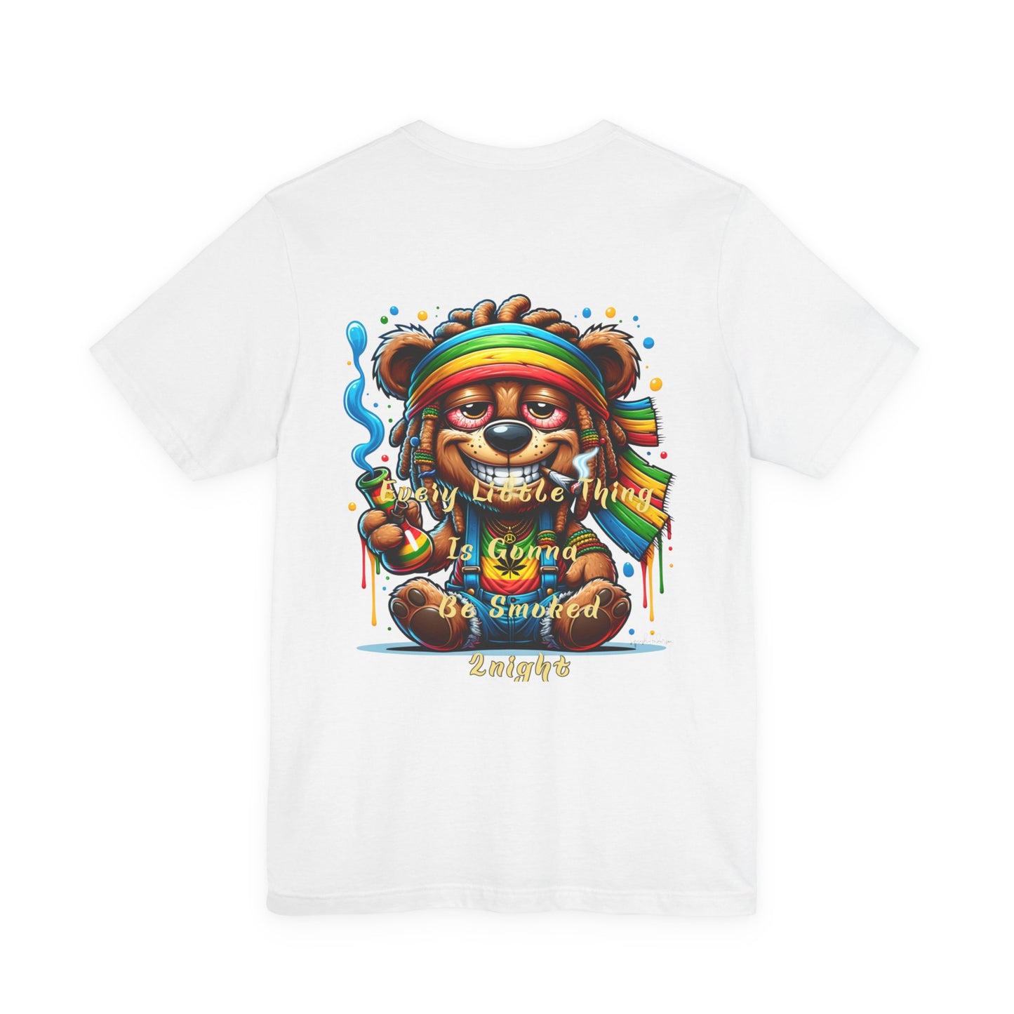 Bear 420 night Unisex Jersey Short Sleeve Tee image 3