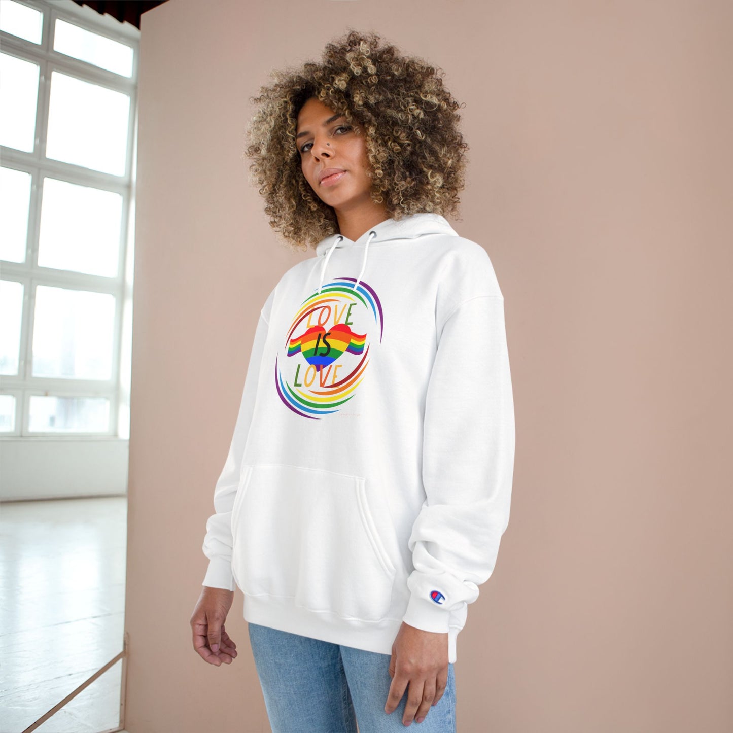 Love is Love Champion Hoodie image 3