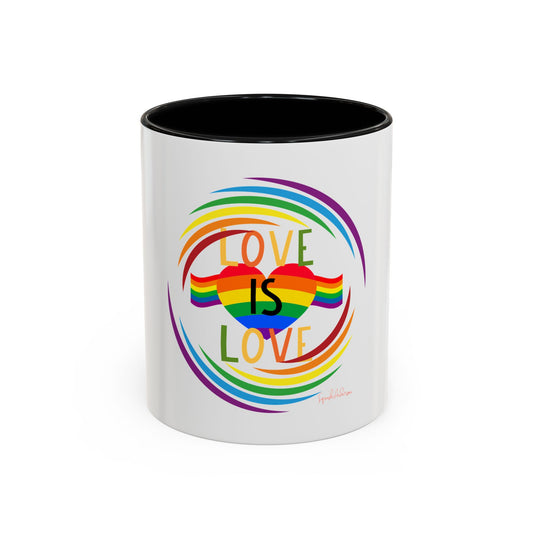 Love is Love Accent Coffee Mug (11, 15oz) image 0